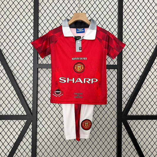 Camiseta Manchester United I 96/97 Conjunto Infantil (Retro)