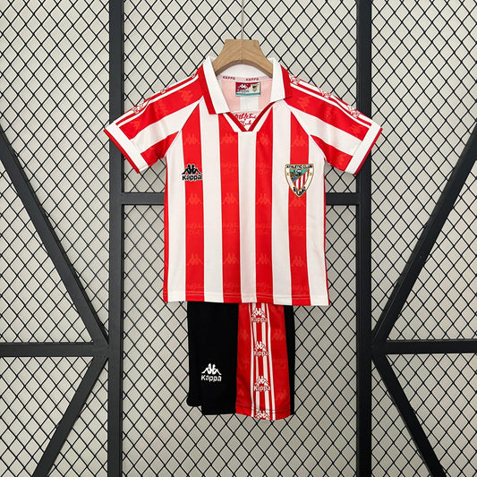 Camiseta Athletic Bilbao I 95/97 Conjunto Infantil (Retro)